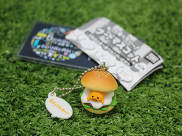 4.Gashapon Sanrio Gudetama I want to eat more! Food Mascot – Burger