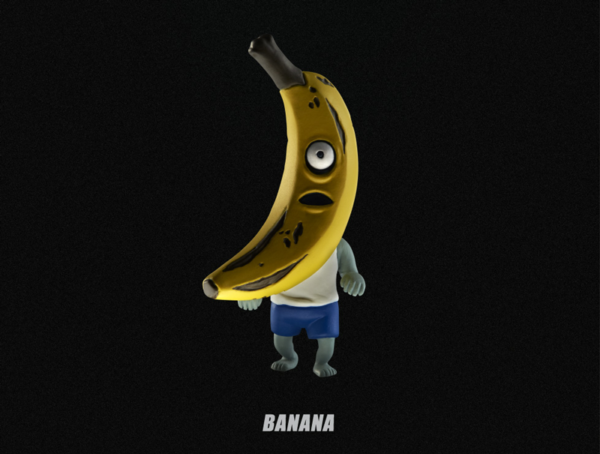 3.Gashapon Fruits Zombie – Banana