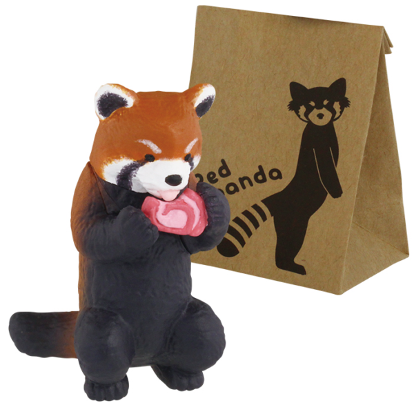 4.Gashapon Animal Eat Figure Motto Tabetai ! – Red Panda with Cake Roll