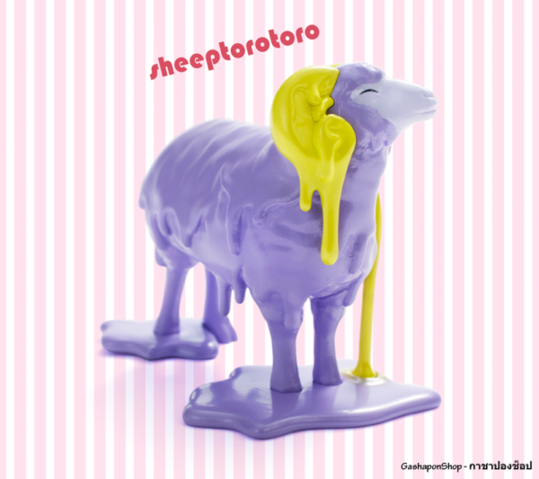 5.Gashapon Animal Toro Toro Sticky Colored - Sheep Toro Toro