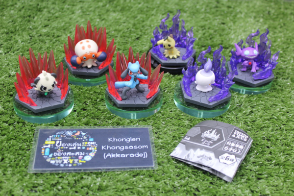 7.Gashapon Pokemon Diorama Collection Fighting & Ghost – Complete Set